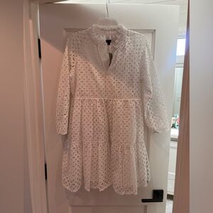 J. Crew white lace dress size XS new with tags